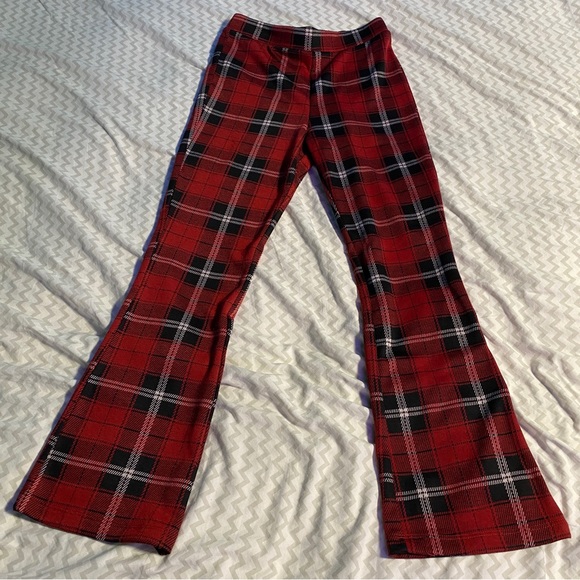 forever 21 plaid flare pants - Picture 3 of 4